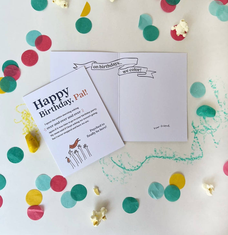 Funny Kids Birthday Card - "Psyched to be Here" Message