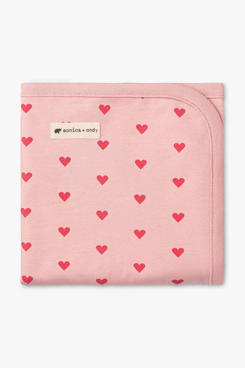 Coming Home Baby Blanket - Pink Hearts