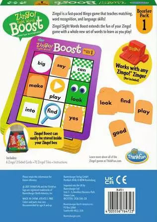 Zingo Sight Words Booster Pack