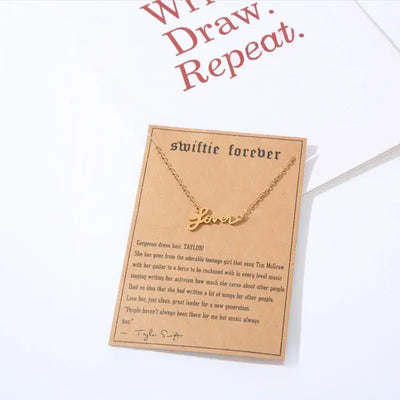 Taylor Swift Swiftie Pendant Necklace by Eras Necklace: All Too Well