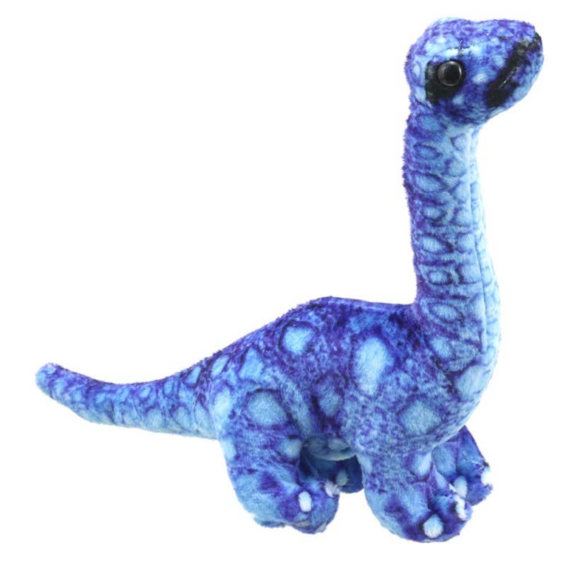 Dinosaur Finger Puppets - Brontosaurus (Blue)