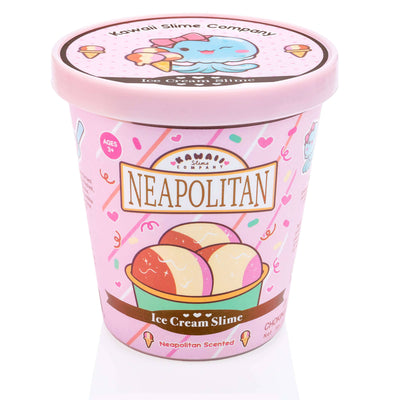 Neapolitan Scented Ice Cream Pint Slime (5pcs/case)