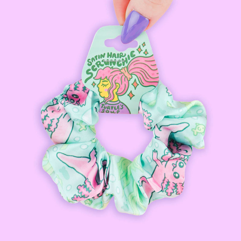 Axolotl Hair Scrunchie, Cute Hair Accessories, Hair Ties
