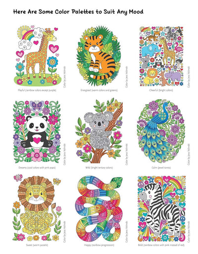 Notebook Doodles Wild Animals Coloring Book