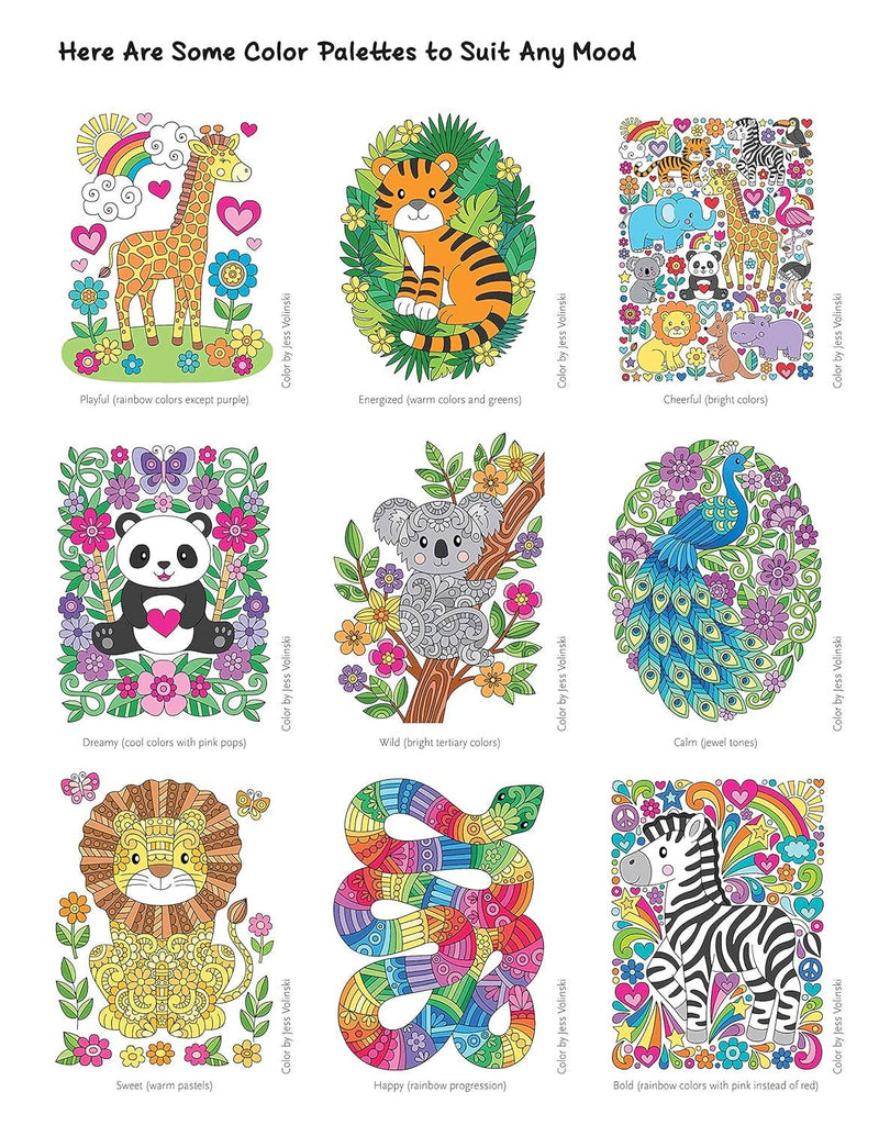 Notebook Doodles Wild Animals Coloring Book
