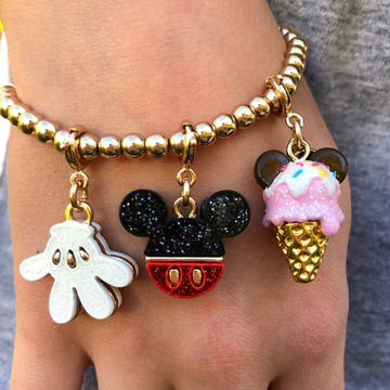 Gold Mickey Icon Charm