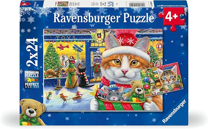 Christmas Kitties 2 x 24 Piece Jigsaw Puzzle