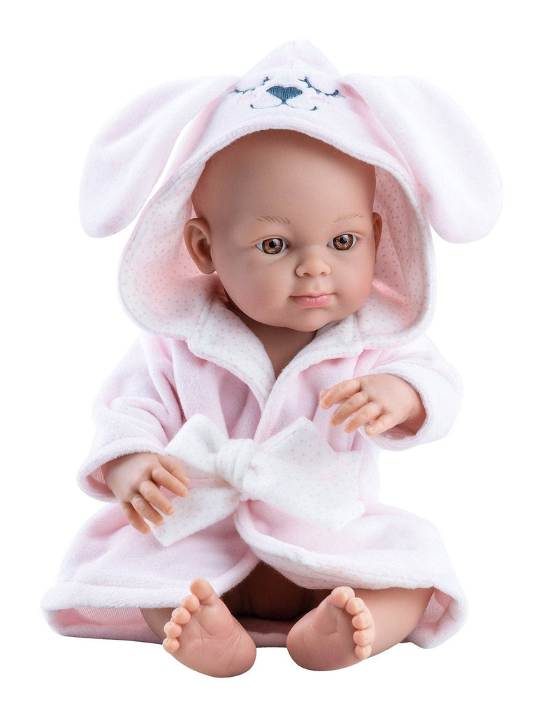 Mini Pikolines Doll - Rosa Baby girl in dressing gown - Paola Reina