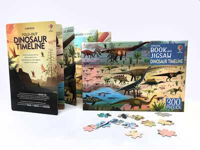 Usborne Book and Jigsaw Dinosaur Timeline