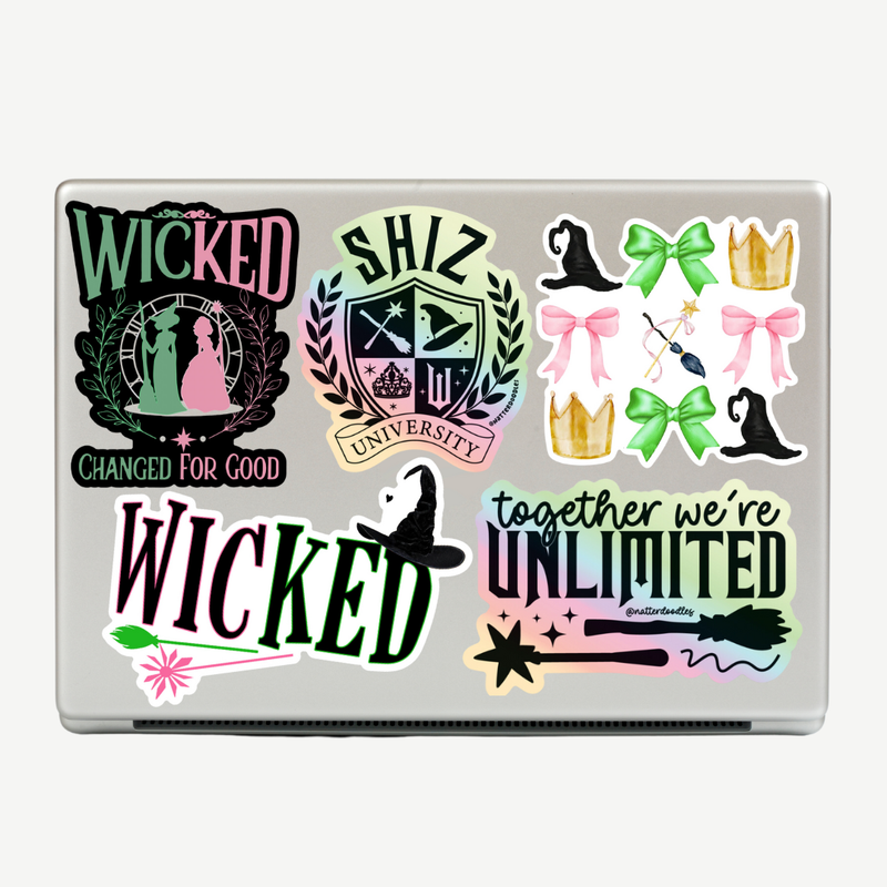 Wicked Cute Movie Musical Girly Elphaba Galinda Sticker