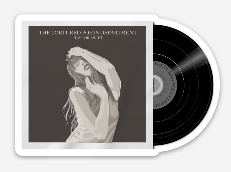 The Tortured Poets Department Vinyl Sticker (Taylor Swift)