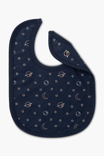 2-Pack Classic Baby Bibs - Navy