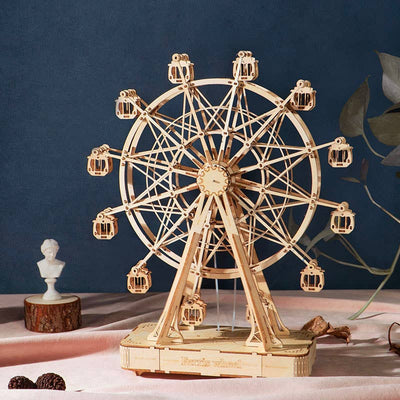 DIY 3D Wooden Puzzle Music Box: Ferris Wheel