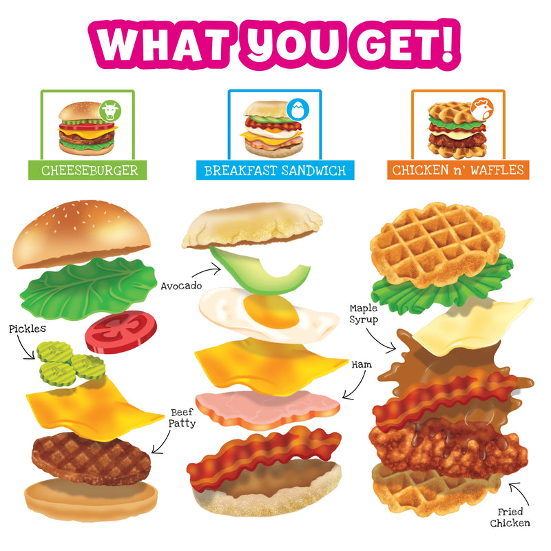 Orb™ Stretchee Foodz Secret Menu Burger, Breakfast or Waffle – Flying ...