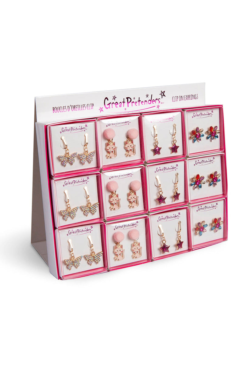 Clip-On Earrings, Assorted