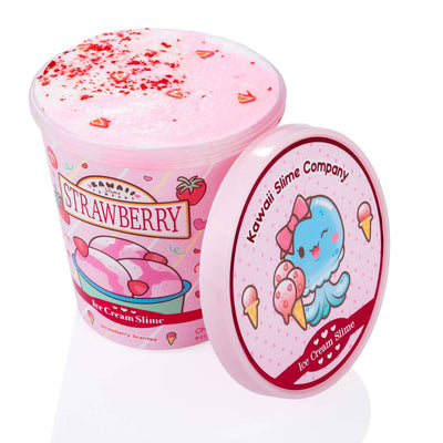 Strawberry Scented Ice Cream Pint Slime