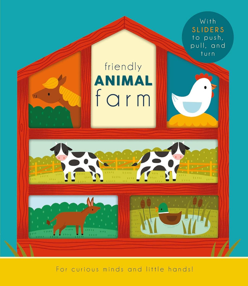 Friendly Animal Farm-Interactive Board Book for Kids