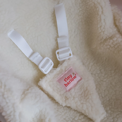 Doll Car Seat - Cherry gingham - Tiny Harlow