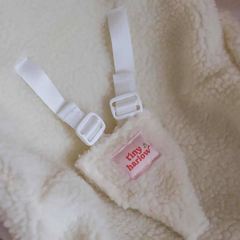 Doll Car Seat - Cherry gingham - Tiny Harlow
