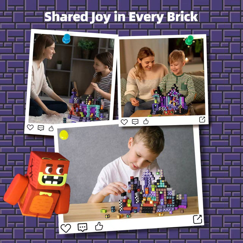 Midnight Madness Magnetic Building Blocks - 200 Piece (2cm)