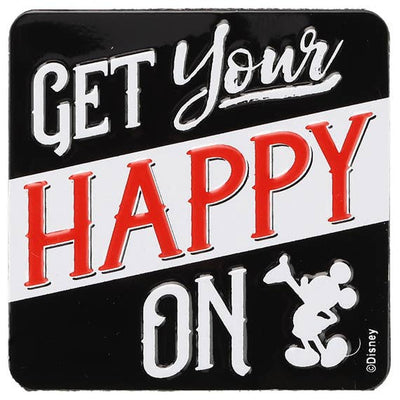 Mickey Mouse Get Your Happy On Embossed Metal Magnet