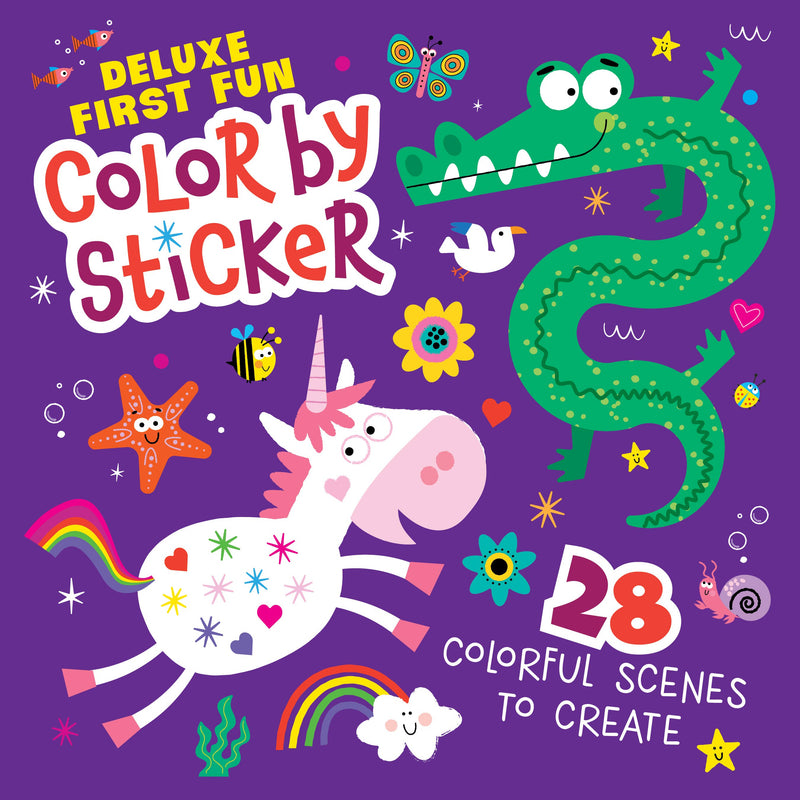 Deluxe First Fun Color by Sticker - 28 Colorful Scenes