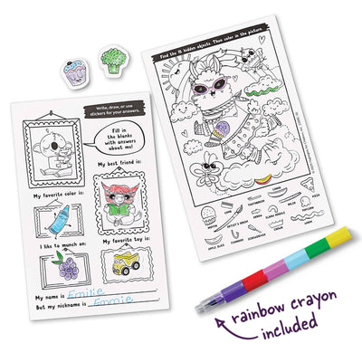 Adorable Animals Color-In Stickers and Puzzles