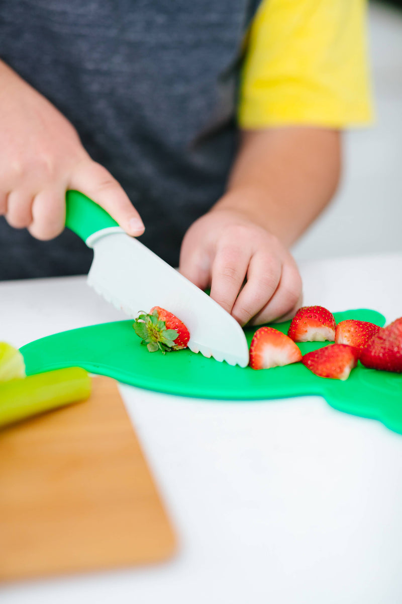 Dino Adventures Cutting Board and Knife Set