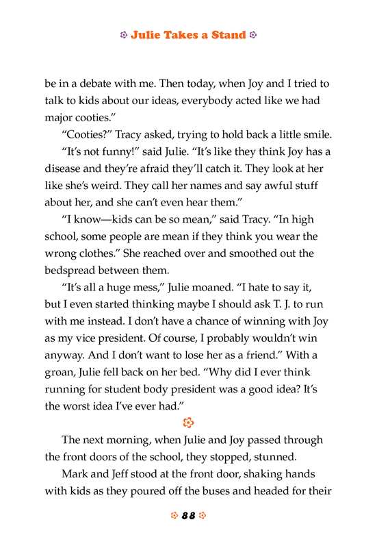 Julie Takes a Stand by Megan McDonald