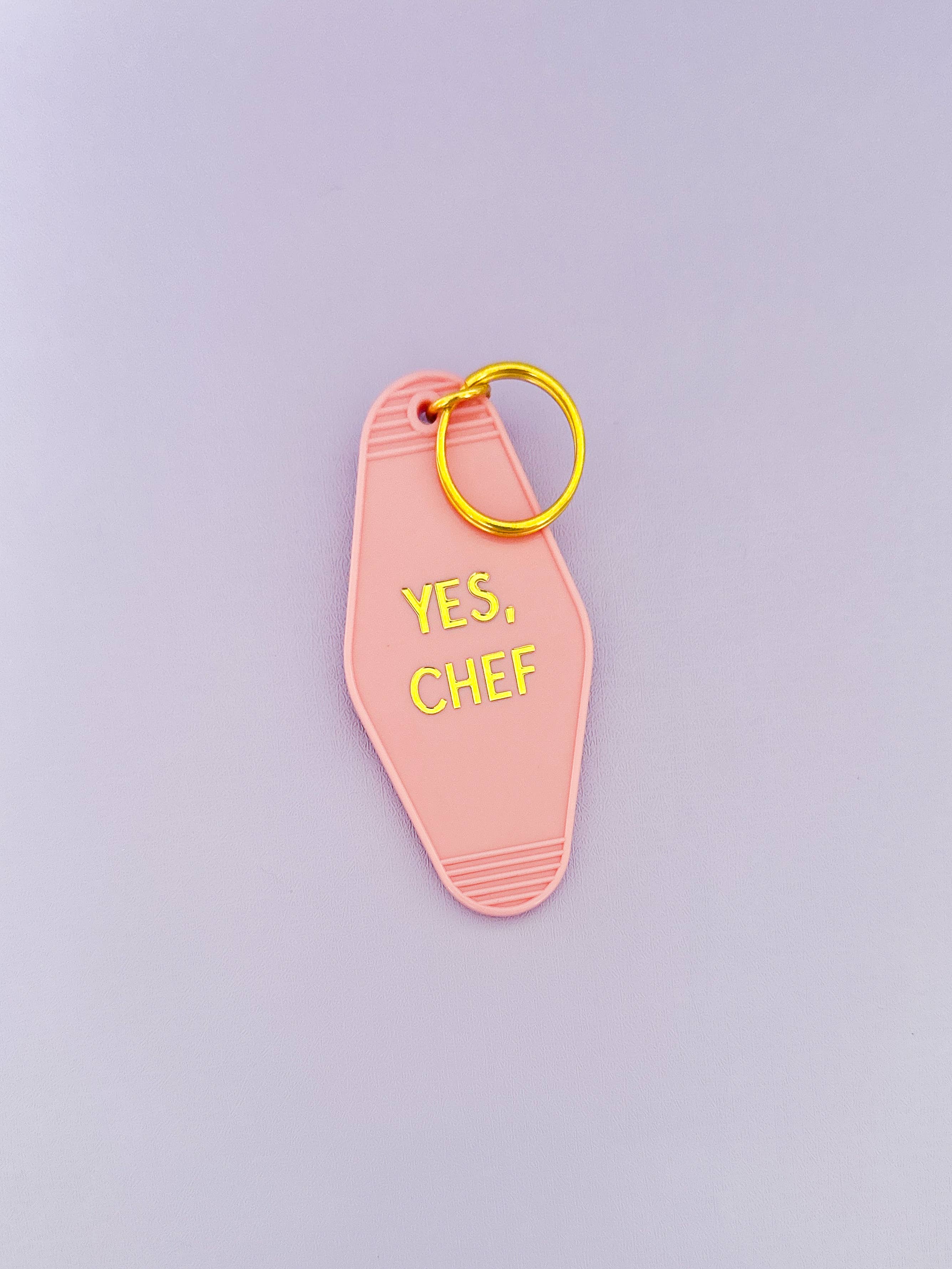 Yes, Chef Gold Printed Keychain – Flying Pig Toys