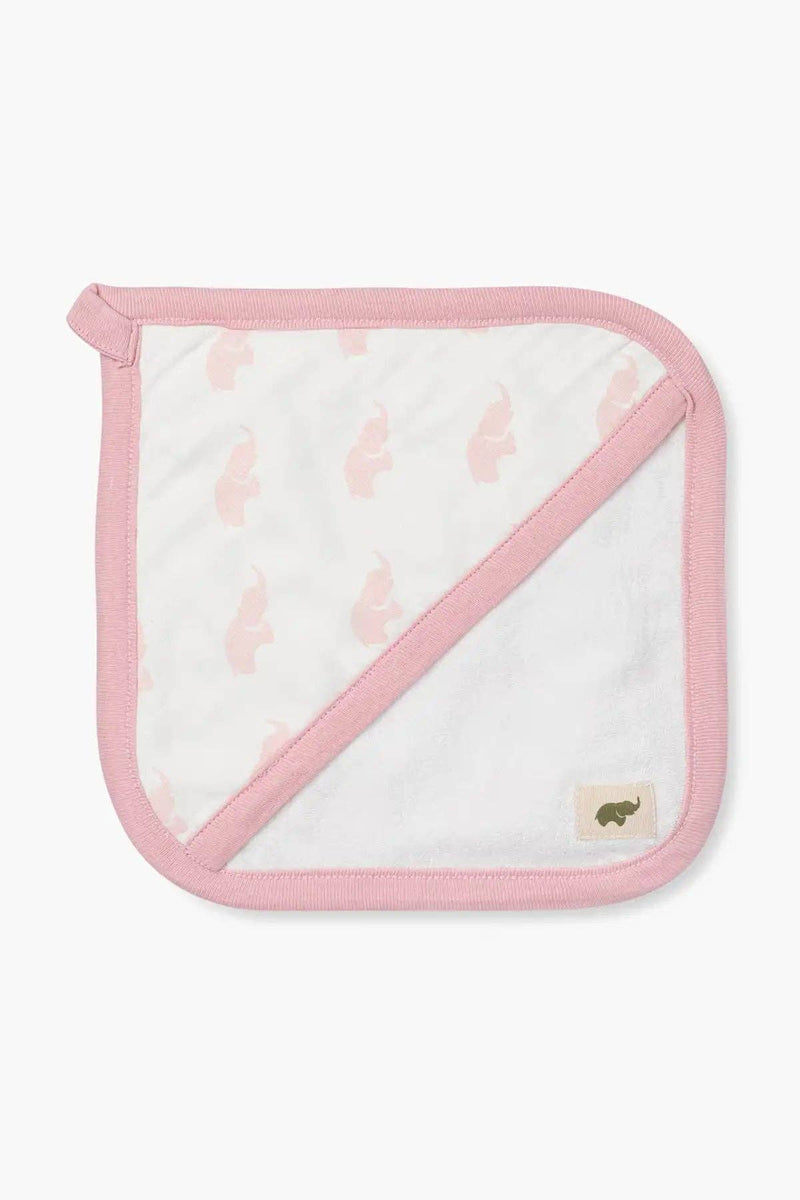 Organic First Washcloth - Pink Elephant