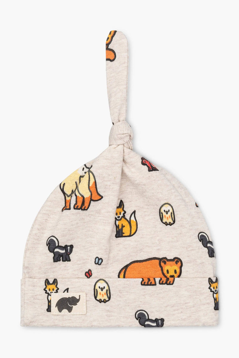 Baby Top Knot Cap - Forest Friends