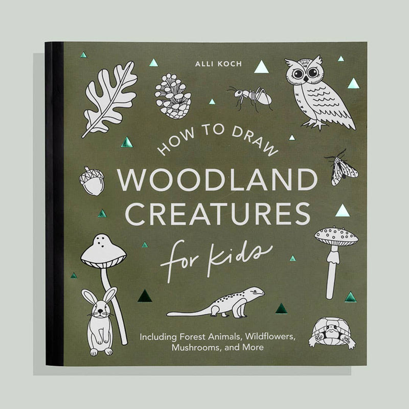 Mushrooms & Woodland Creatures: A Kids Drawing Book (fall)