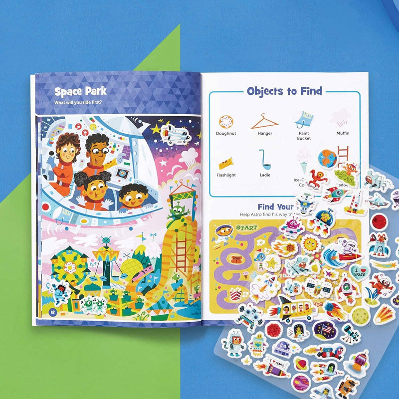 Space Hidden Pictures Puffy Sticker Playscenes