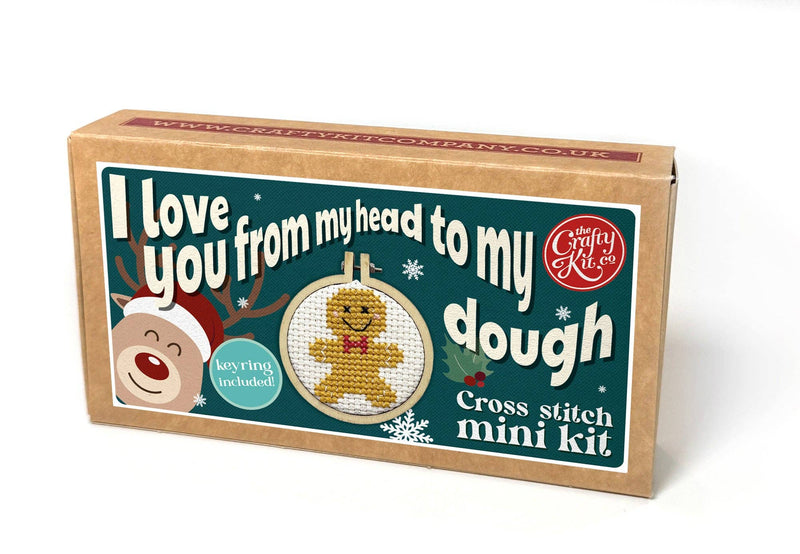 Gingerbread Man Mini Matchbox Christmas Cross Stitch Kit