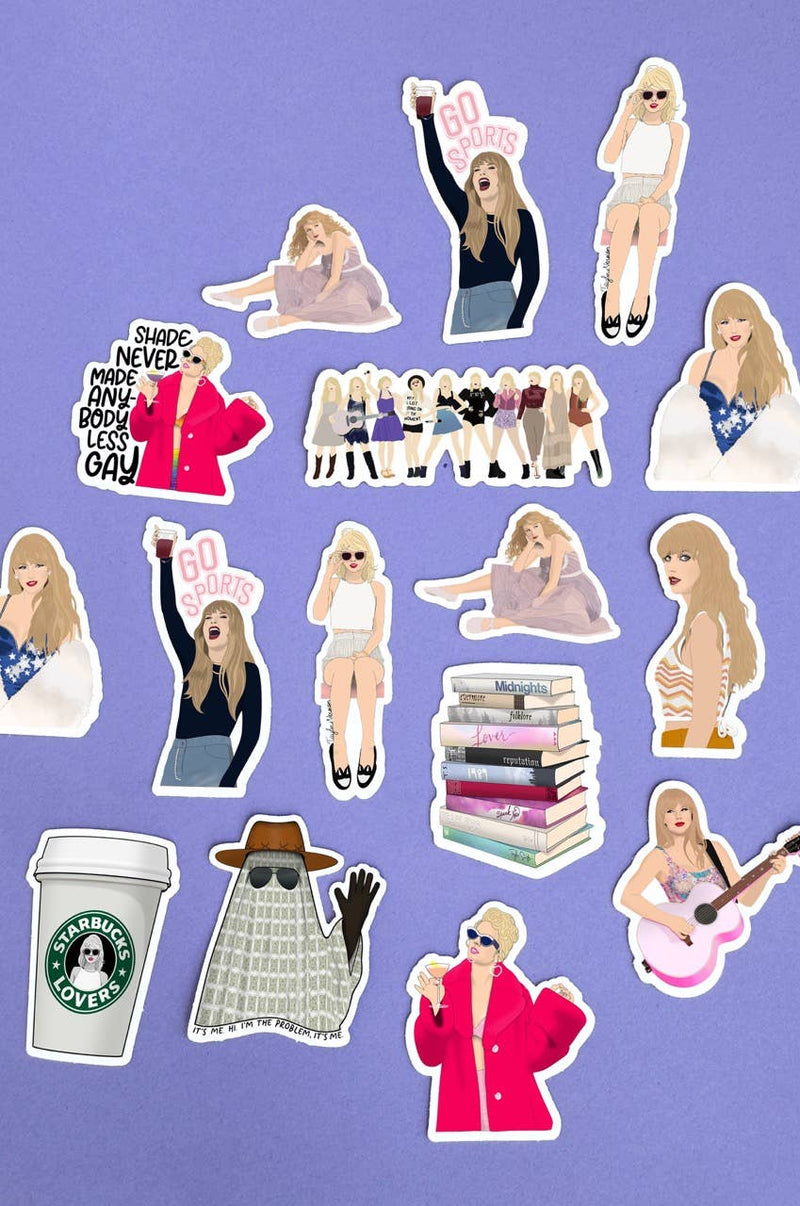 Taylor Swift Starbucks Lovers Cup Sticker