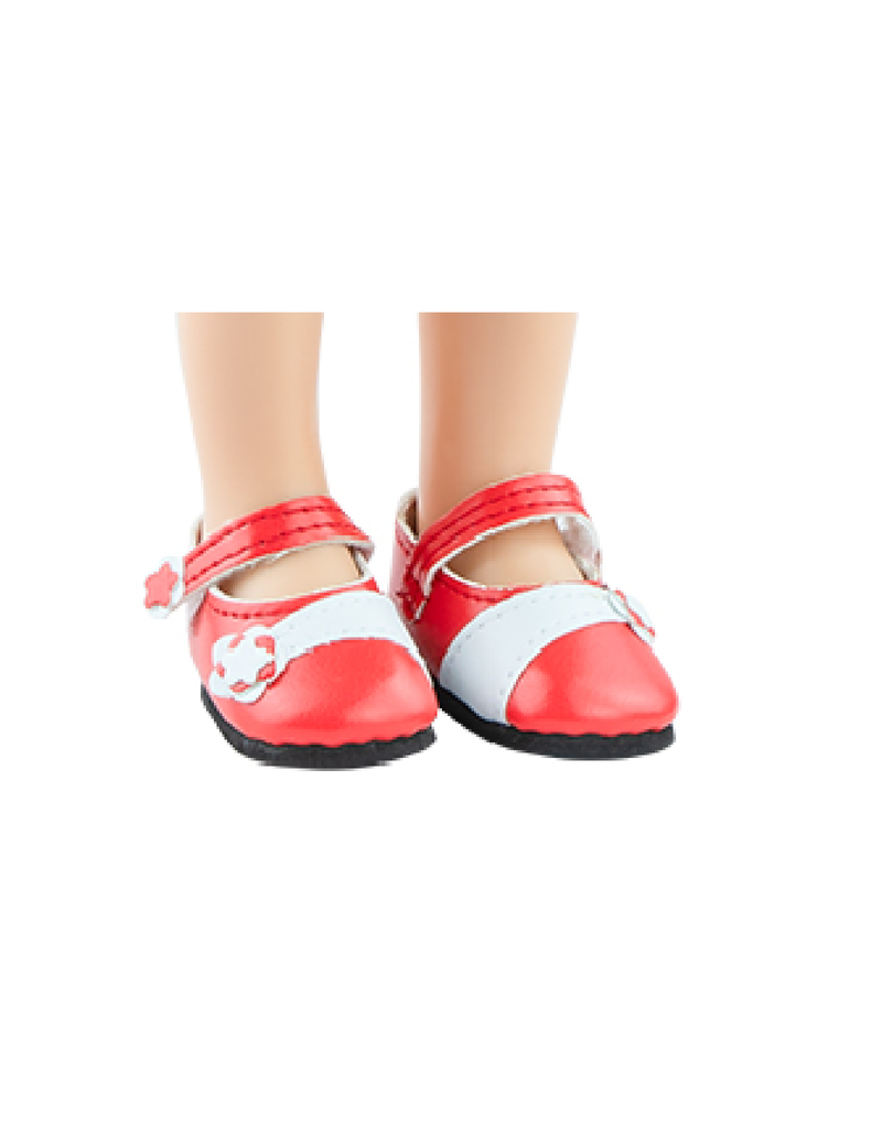 Las Amigas Doll Shoes - Red - Paola Reina