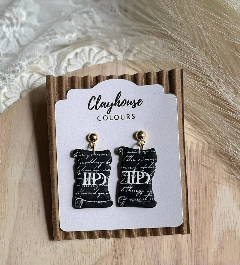 Taylor Swift Earrings | The Tortured Poets Dept Earrings