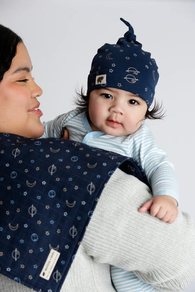 Coming Home Baby Blanket - Navy Outerspace