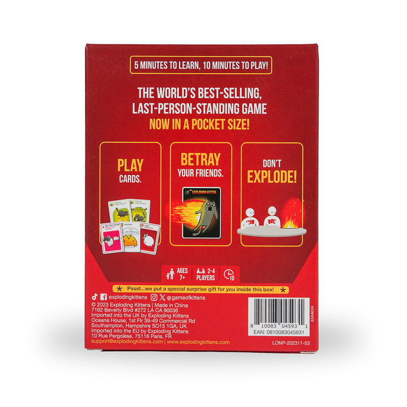 Exploding Kittens Original: Grab & Game Edition