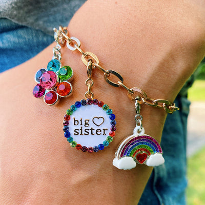 Glitter Rainbow Charm