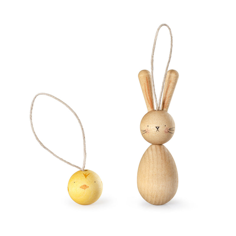 Hop and Peep Hanging Ornaments