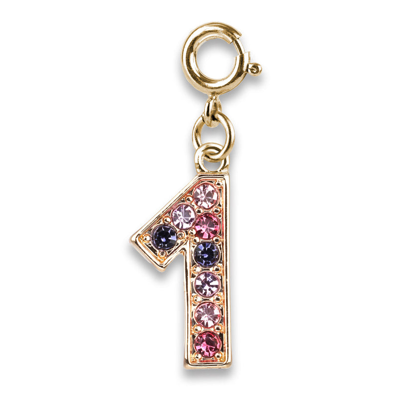 Gold Pink Multi 1 Charm