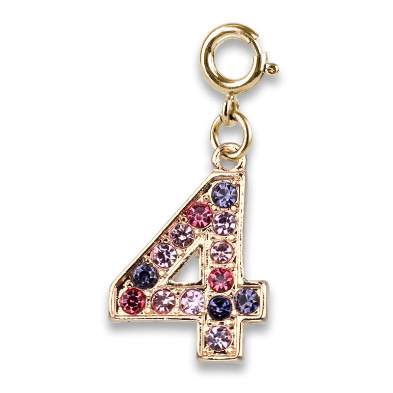 Gold Pink Multi 4 Charm