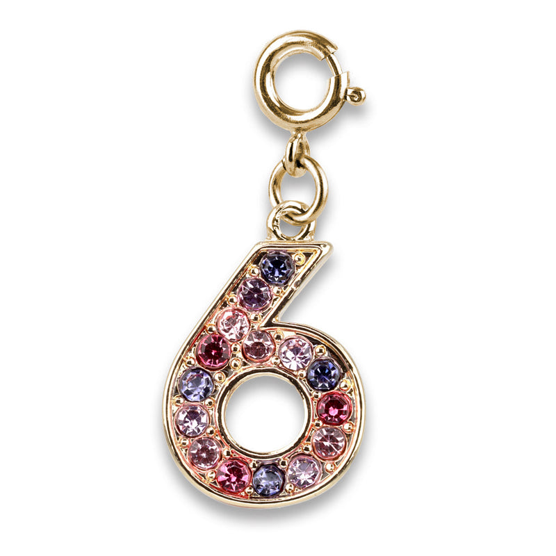 Gold Pink Multi 6 Charm