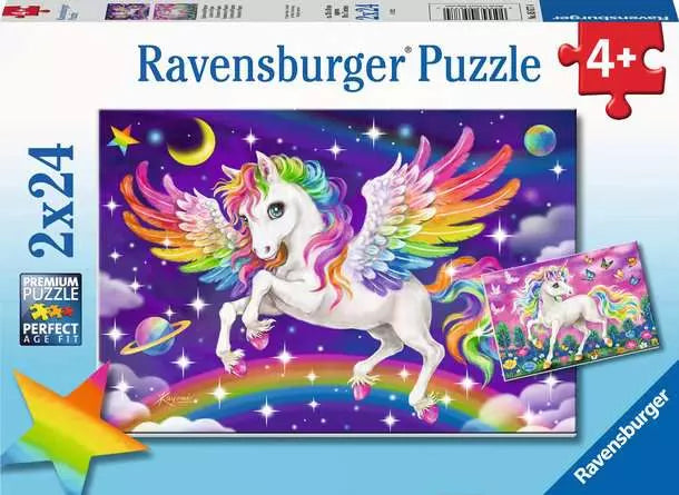 Unicorn and Pegasus - 24 Piece Puzzle