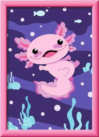Creart Axolotl with Glitter