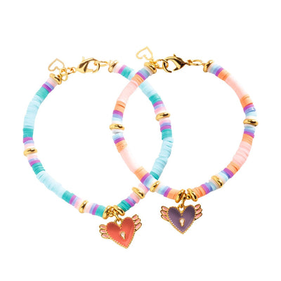 Heart Heishi Beads & Jewelry