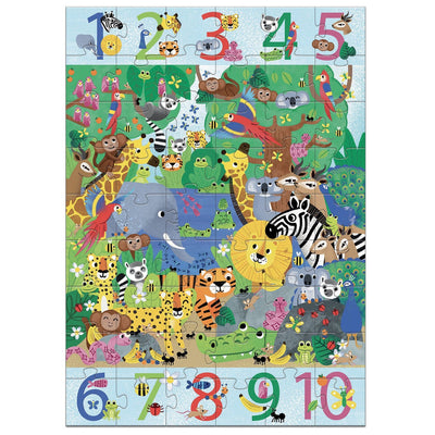 1 to 10 Jungle 54pc Giant Floor Jigsaw Puzzle