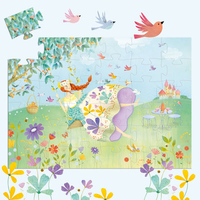 The Princess of Spring 36pc Silhouette Jigsaw Puzzle